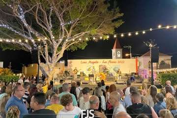 Concierto de tres bandas en la Plaza de Las Nieves en Lomo Magullo/Francisco Javier Santana.